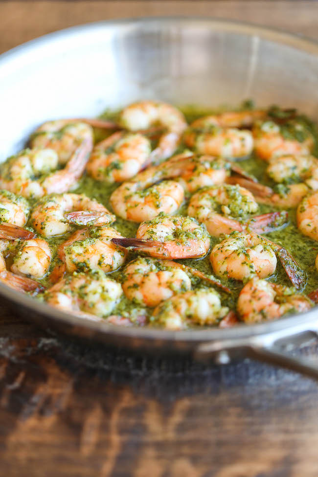 Easy Chimichurri Shrimp - The easiest, most simple 20-minute dish you will ever make. And this can be served either as an appetizer or light dinner!