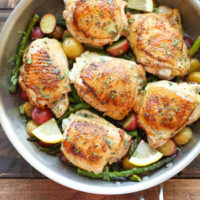 Lemon Chicken with Asparagus and Potatoes