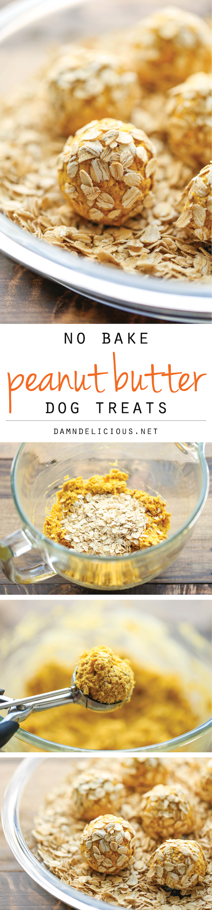 No Bake Peanut Butter Dog Treats - Damn 