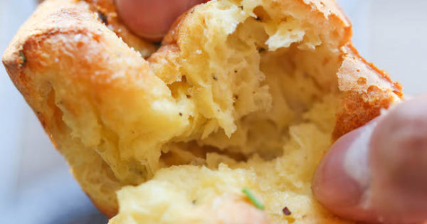 Easy Garlic Parmesan Popovers Damn Delicious