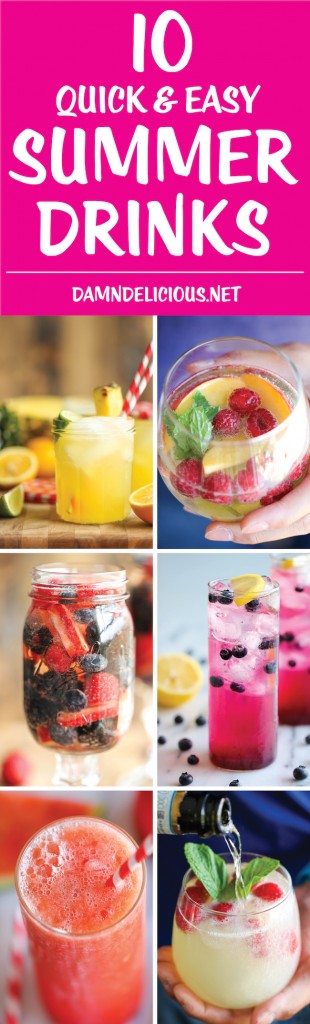 10 Quick and Easy Summer Drinks - Damn Delicious