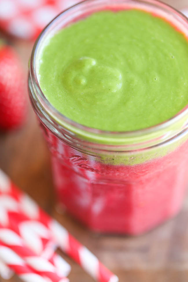 Strawberry Pineapple Kale Smoothie - Damn Delicious