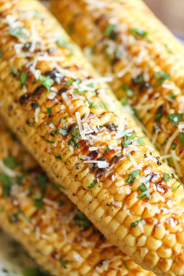 Parmesan Corn On The Cob Damn Delicious