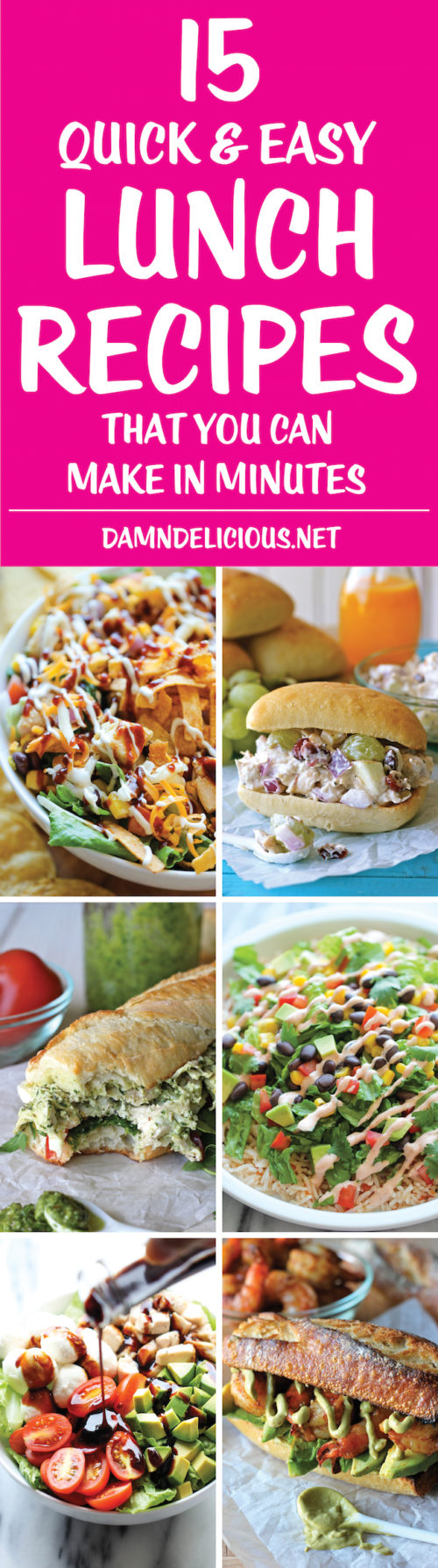 15 Quick And Easy Lunch Recipes - Damn Delicious