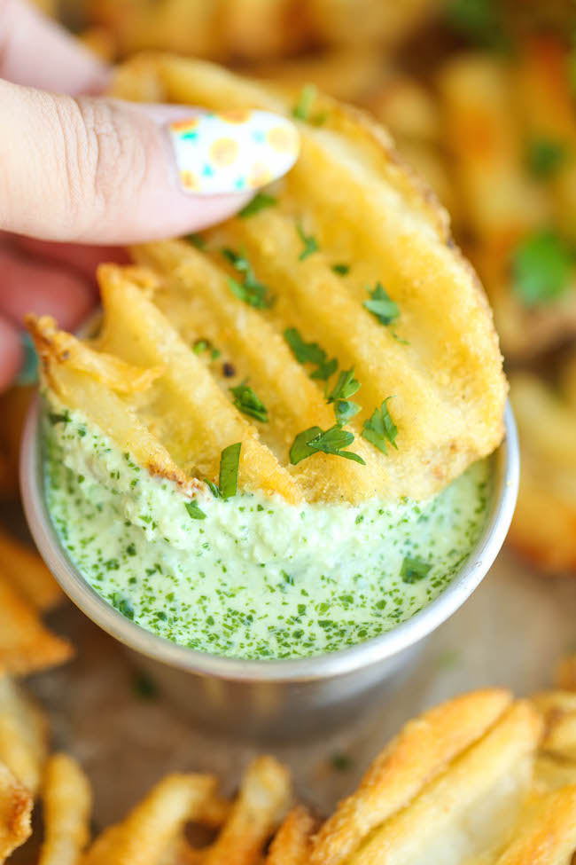 Cilantro Jalapeno Sauce - The easiest 5 min sauce ever. And you can use this on anything - from grilled meats to fries and even chips for dipping!