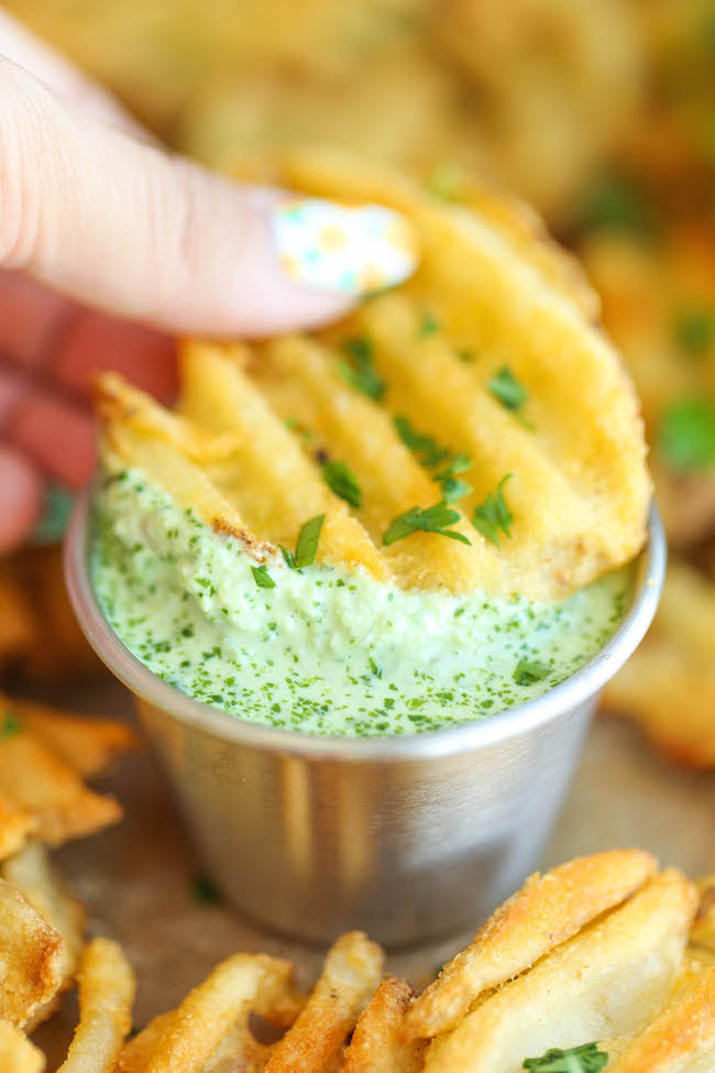 Cilantro Jalapeno Sauce - The easiest 5 min sauce ever. And you can use this on anything - from grilled meats to fries and even chips for dipping!