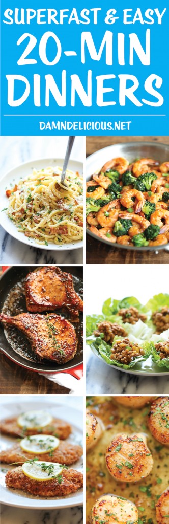 10 Superfast and Easy 20-Minute Dinners - Damn Delicious