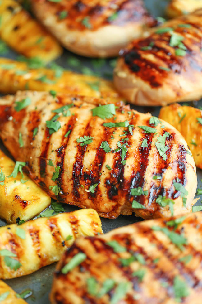 Hawaiian Chicken and Pineapple | Healthy Grilled Chicken Breast Recipes Perfect All Year Round | grilled chicken breast marinade