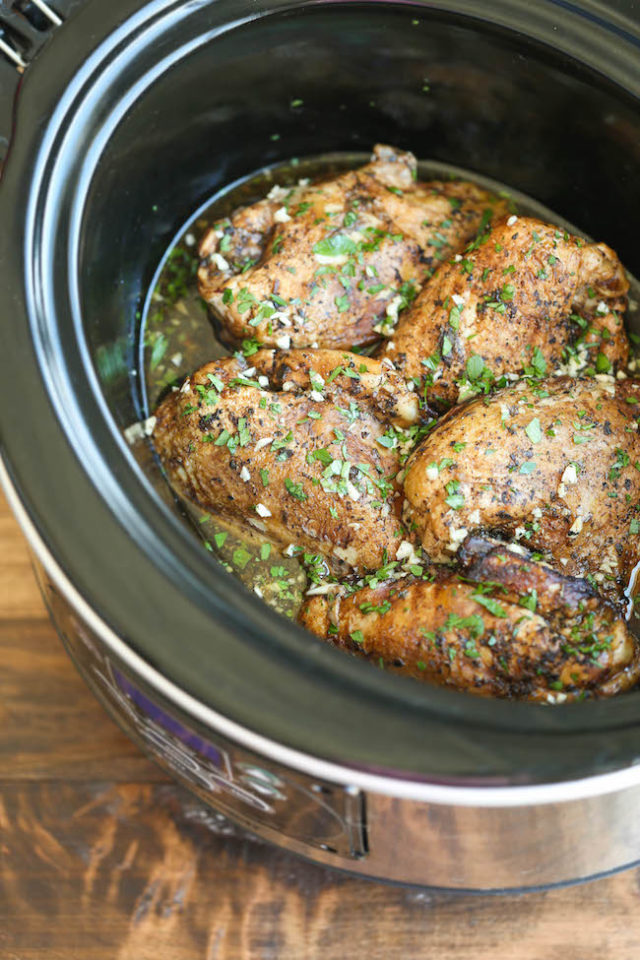 Slow Cooker Balsamic Chicken - Damn Delicious