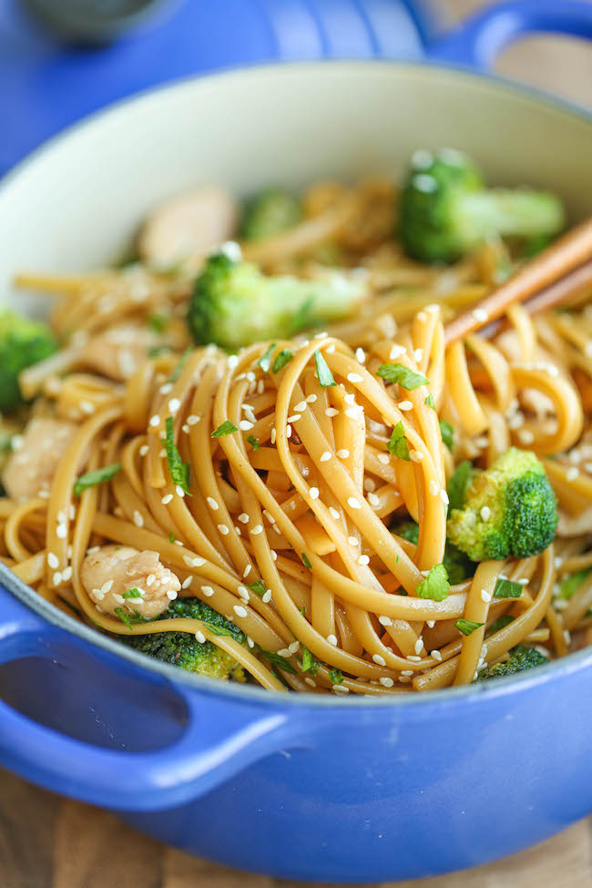 Quick Chicken and Broccoli Stir Fry - A lightning fast noodle stir fry made in just 20 min with simple pantry ingredients. It doesn't get easier or quicker!