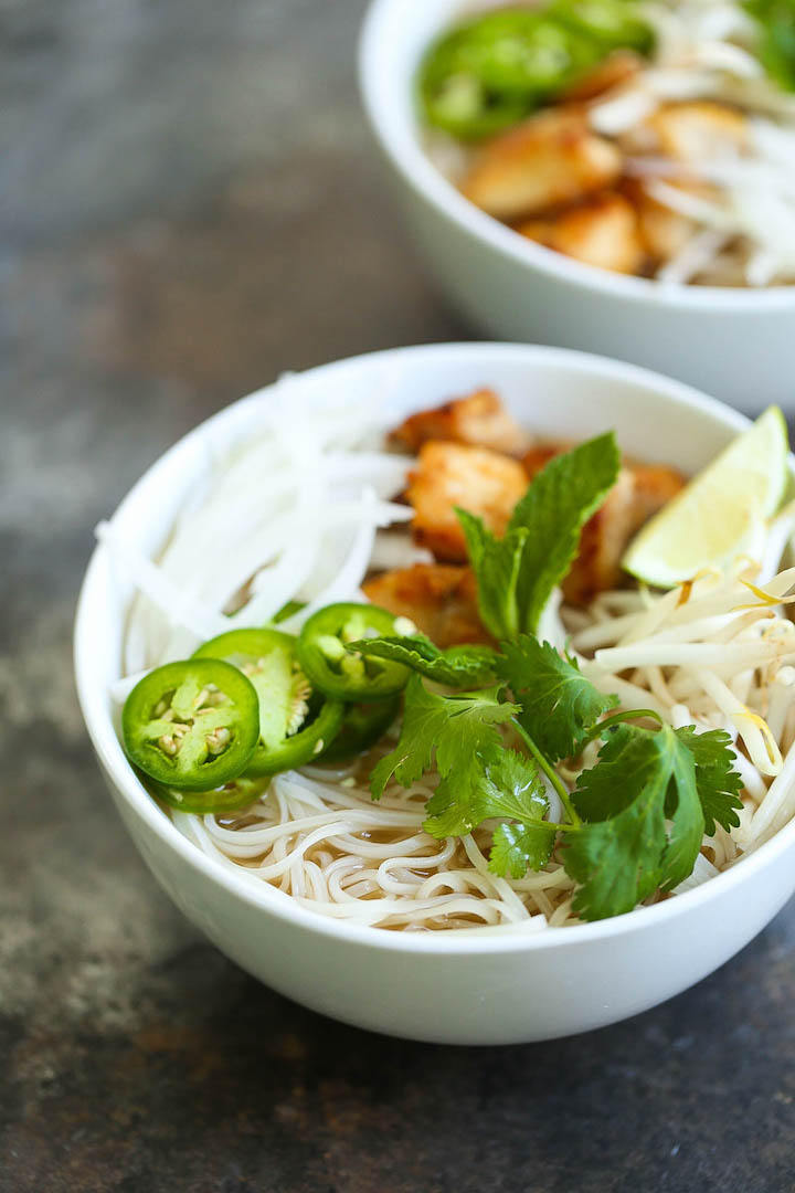 Cheater Pho (Asian Noodle Soup) - Damn Delicious