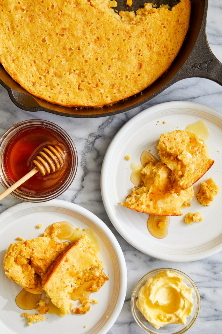 Sweet Corn Spoonbread - This is basically cornbread on crack with the most amazing creamy, buttery center that just melts in your mouth. It's to die for!