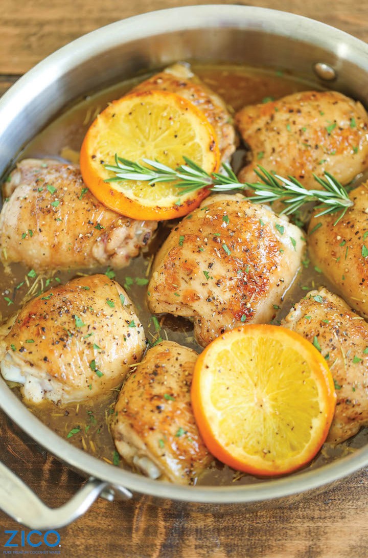 Baked chicken orange juice recipe