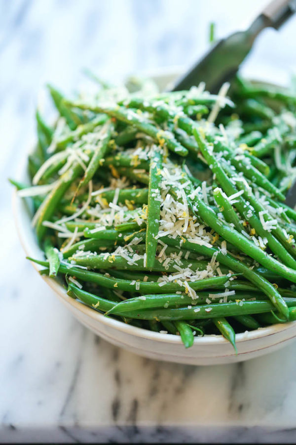 Lemon Parmesan Green Beans Damn Delicious
