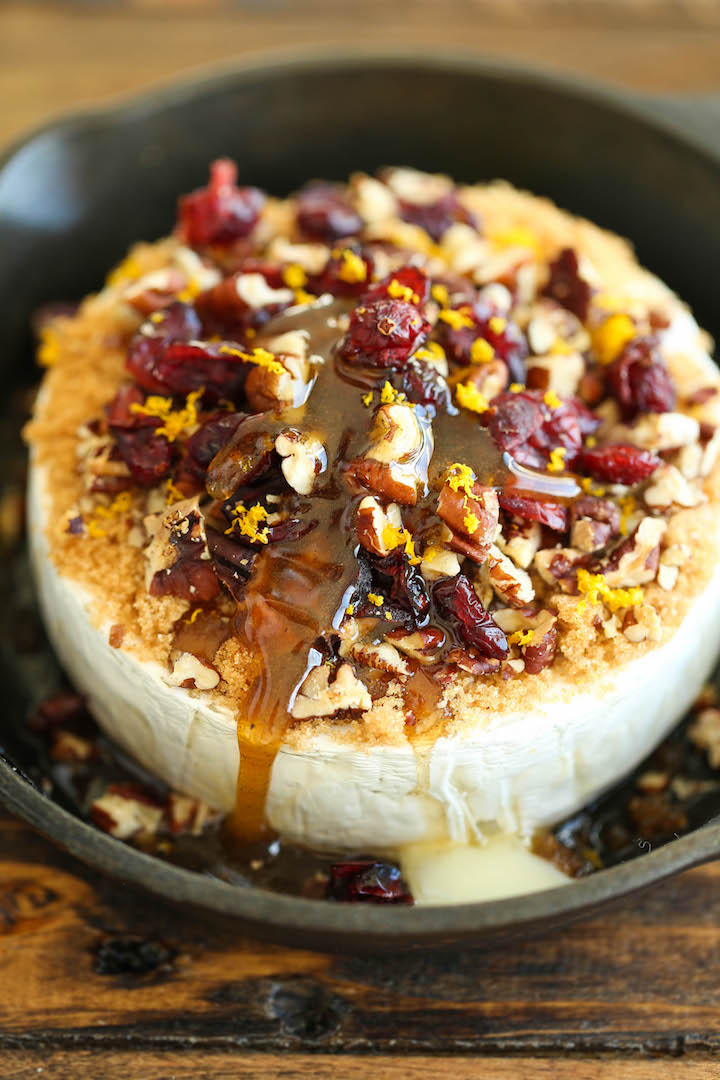 Cranberry Pecan Baked Brie - Damn Delicious