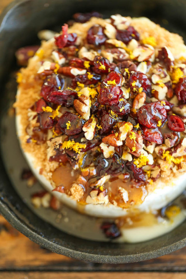 Cranberry Pecan Baked Brie Damn Delicious