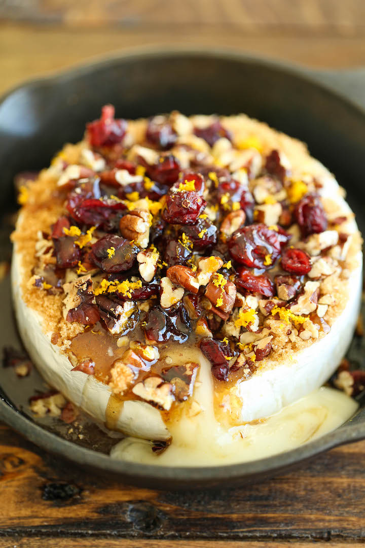 Cranberry Pecan Baked Brie - Damn Delicious