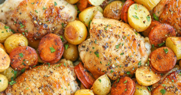 One Pan Spanish Chicken Damn Delicious