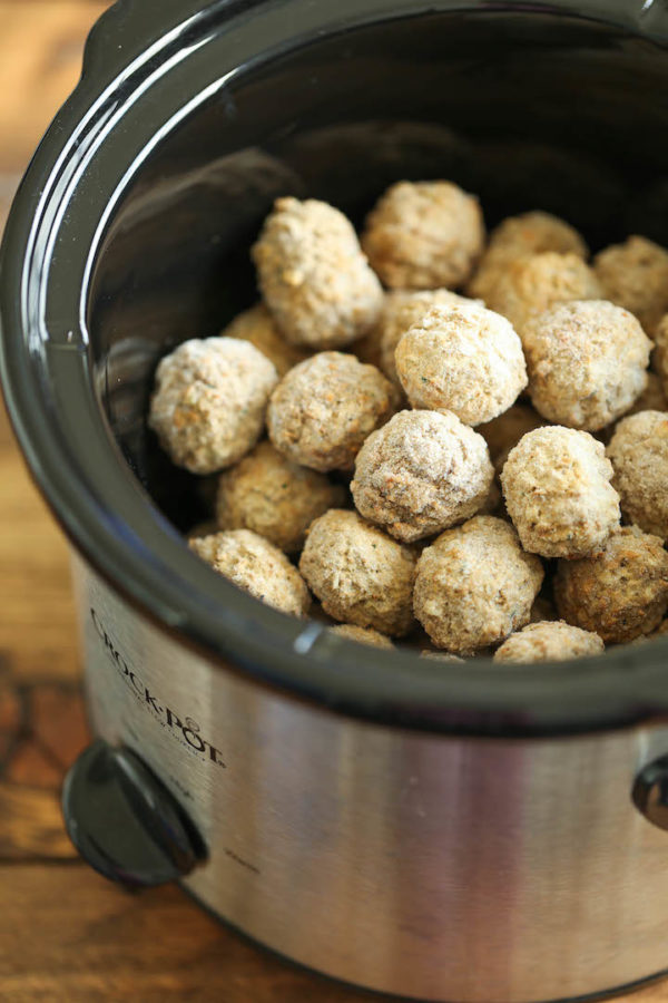 Slow Cooker Cocktail Meatballs Damn Delicious