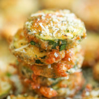 Baked Zucchini Ranch Parmesan Chips