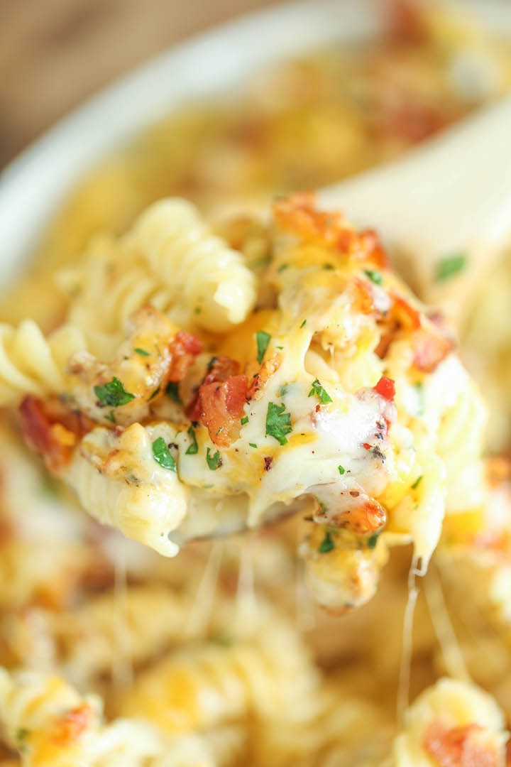 Chicken Bacon Ranch Casserole - Damn Delicious