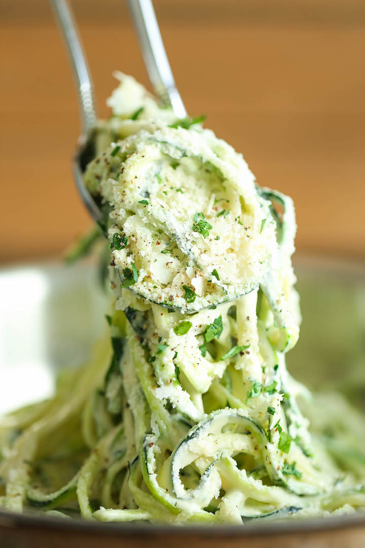 Zucchini Alfredo Damn Delicious