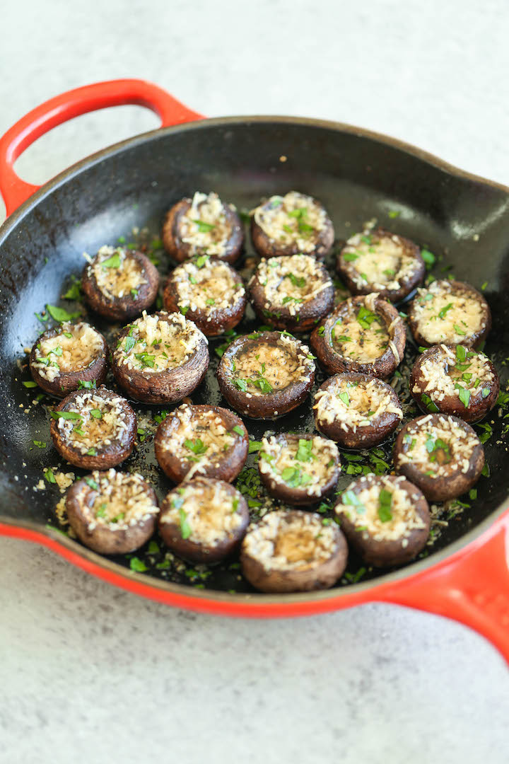Garlic Butter Mushrooms - Simple, elegant yet so stinking easy. It's practically fool-proof! An essential side dish to all your meals!