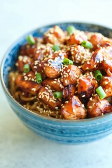 Teriyaki Chicken Noodle Bowls - Damn Delicious