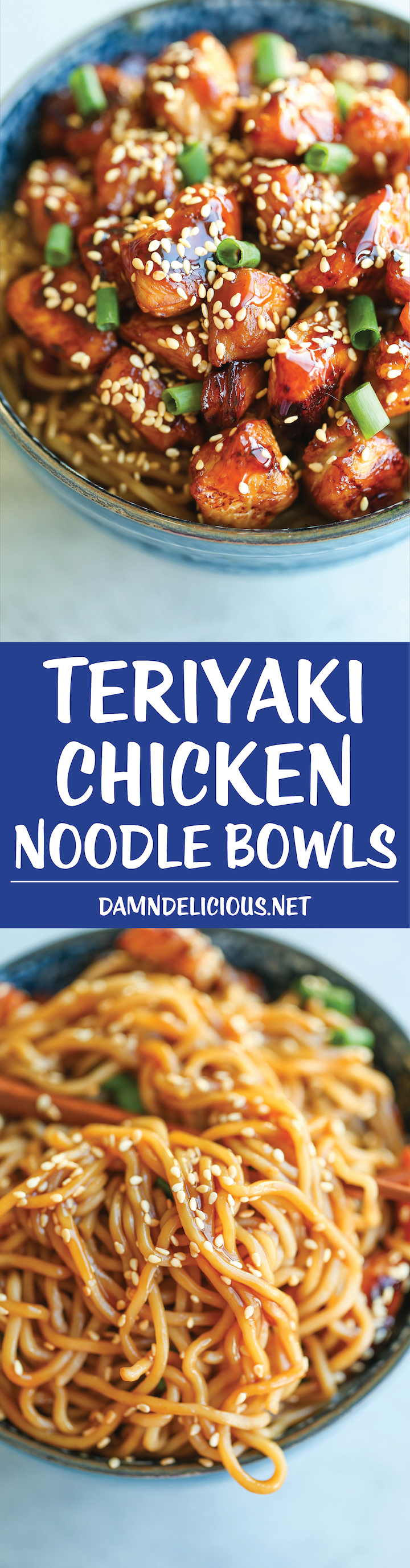 Teriyaki Chicken Noodle Bowls Damn Delicious