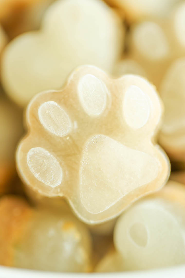 homemade dog treats with chicken broth