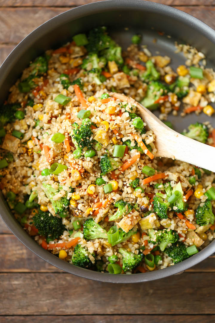 10 Minute Healthy Cauliflower Rice - Damn Delicious