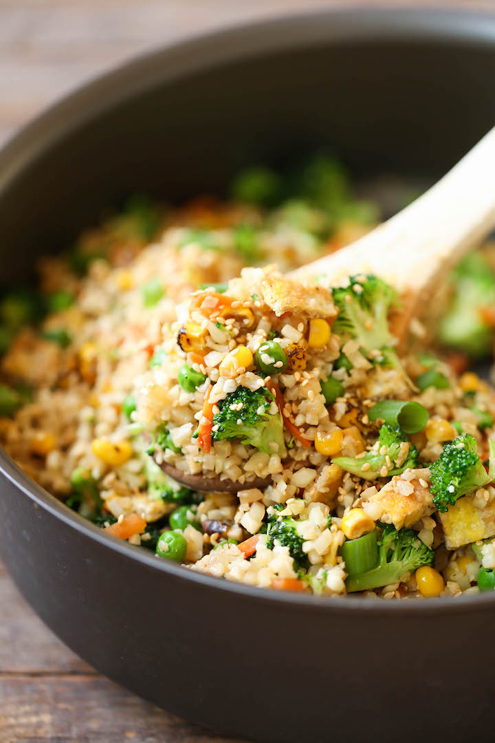 Healthy Cauliflower Fried Rice : My Crazy Good Life