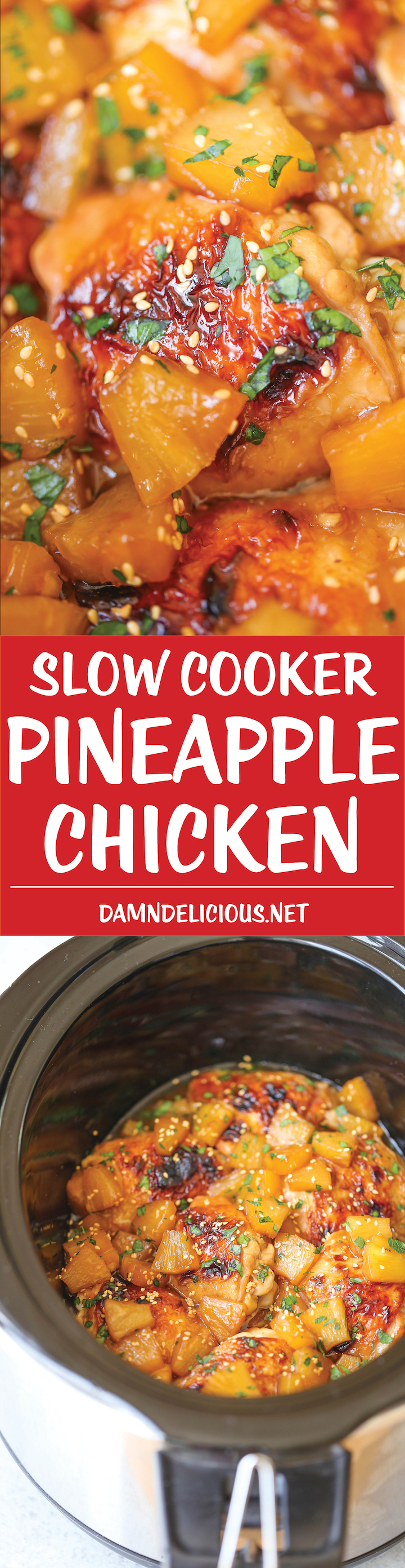 Slow Cooker Pineapple Chicken Damn Delicious