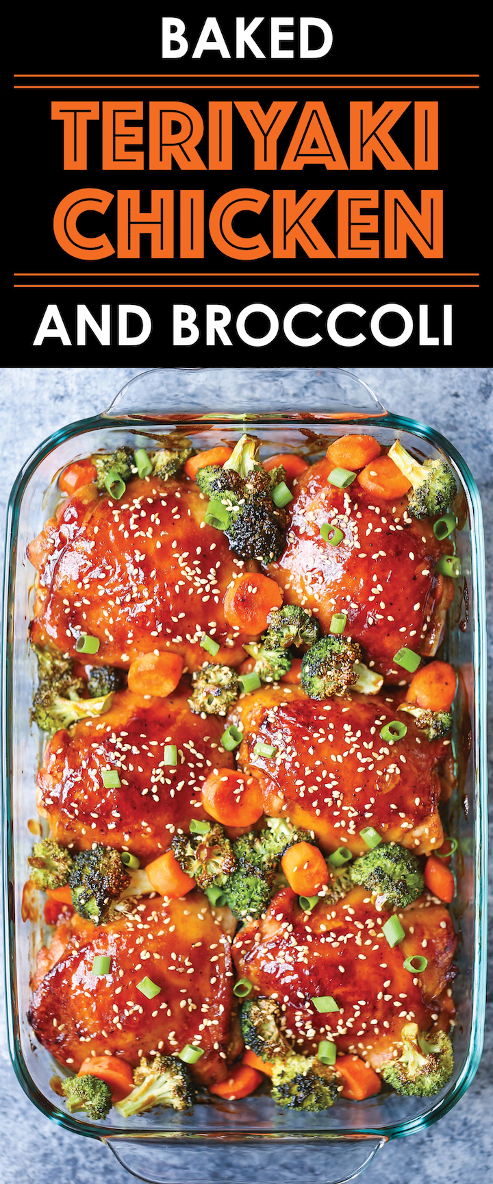 Baked Teriyaki Chicken and Broccoli - A takeout classic baked right at home with homemade teriyaki sauce - perfect over rice! Can be made ahead of time too!