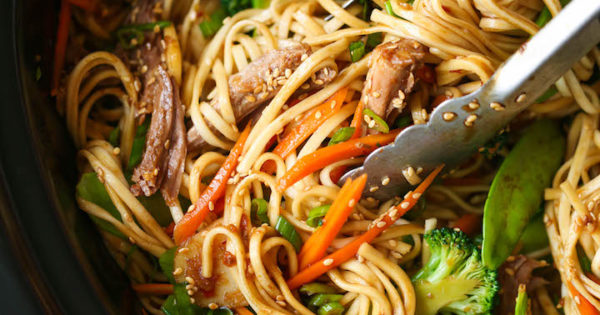 Slow Cooker Lo Mein Damn Delicious