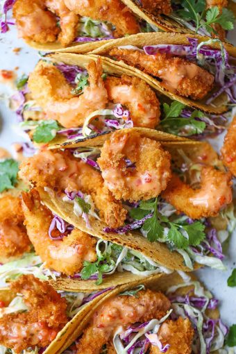 Bang Bang Shrimp Tacos - Damn Delicious