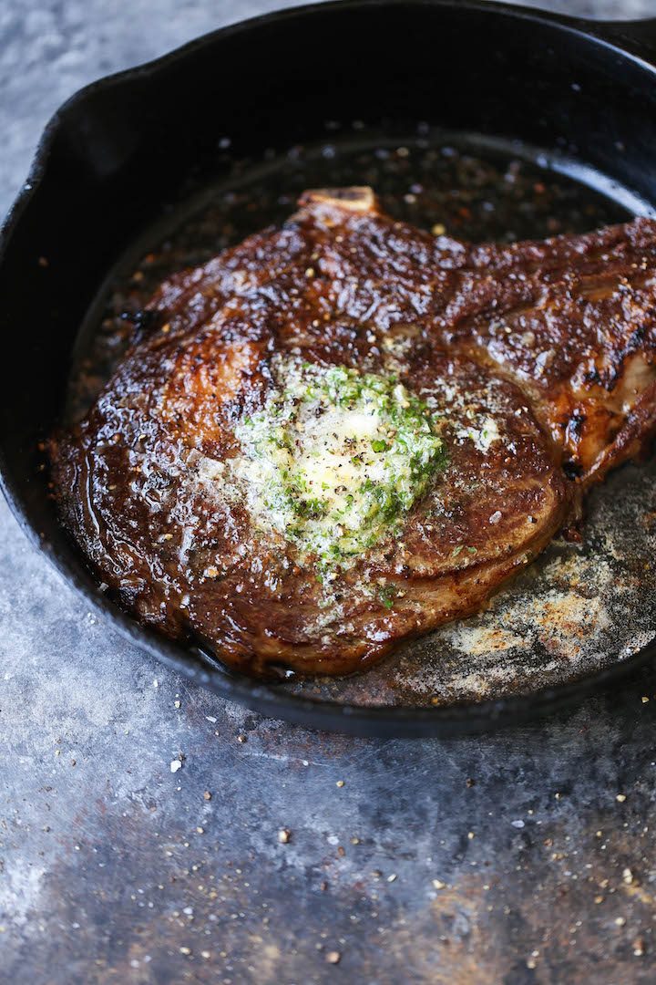 The Perfect Steak with Garlic Butter | Damn Delicious