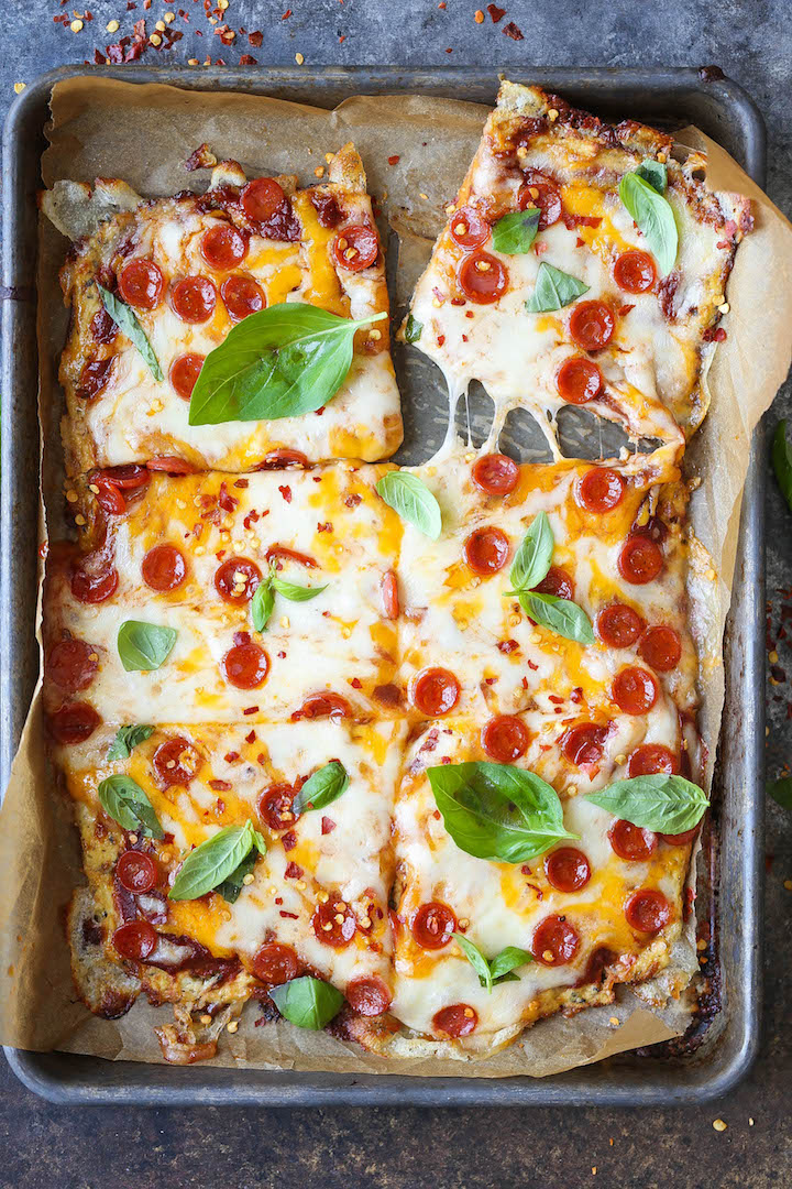 The Best Cauliflower Pizza Crust - Easy to make, grain-free AND so healthy. Plus, you will honestly not even be able to taste a difference!
