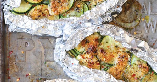 Zucchini Parmesan Foil Packets Damn Delicious