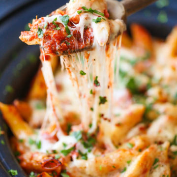 Slow Cooker Chicken Parmesan Pasta Damn Delicious