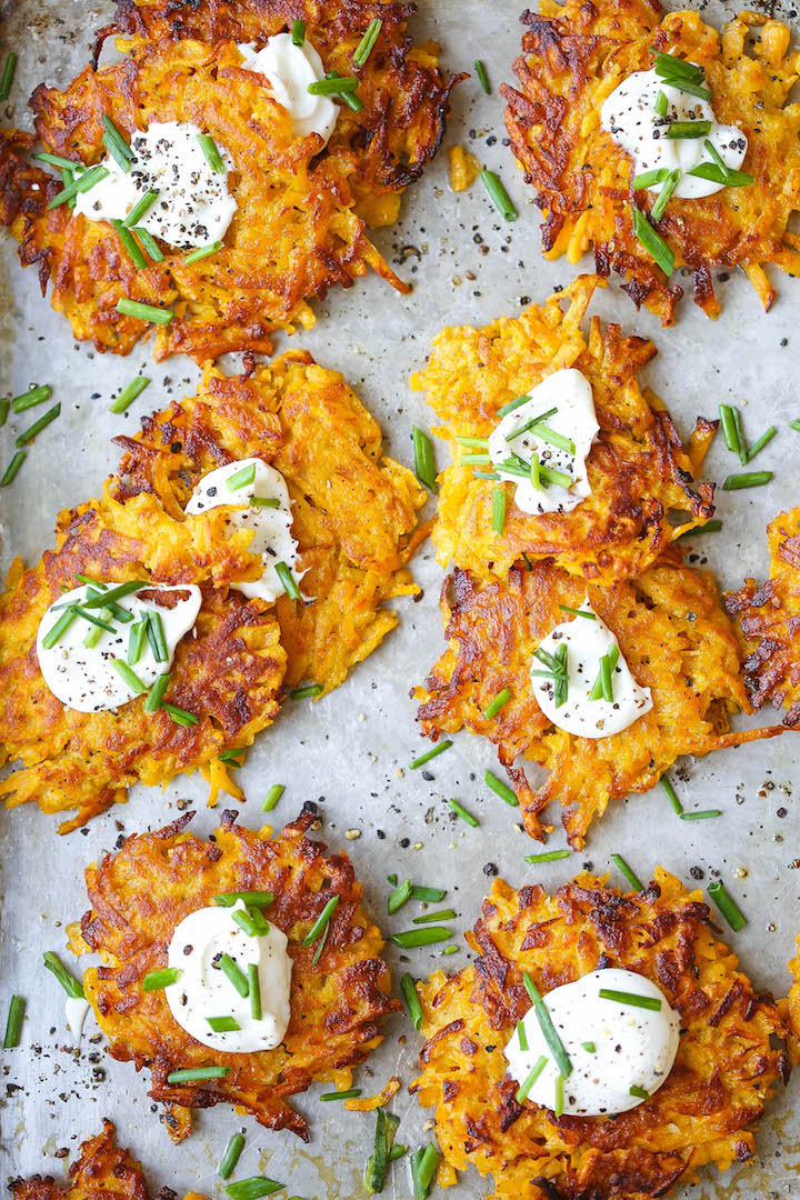 Butternut Squash Fritters - These are easier to make than you think, low calorie, addictive and amazingly crisp-tender! A must-have appetizer for everyone!