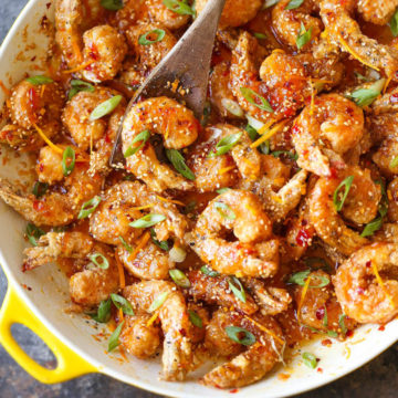 Honey Orange Firecracker Shrimp - Damn Delicious