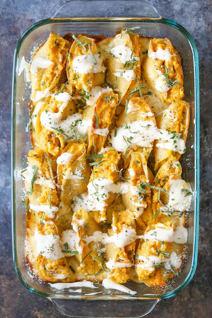 Pumpkin Stuffed Shells Damn Delicious