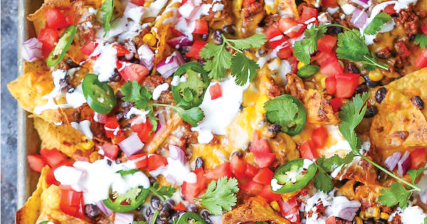 Sheet Pan Nachos - Damn Delicious