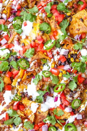 Sheet Pan Nachos - Damn Delicious