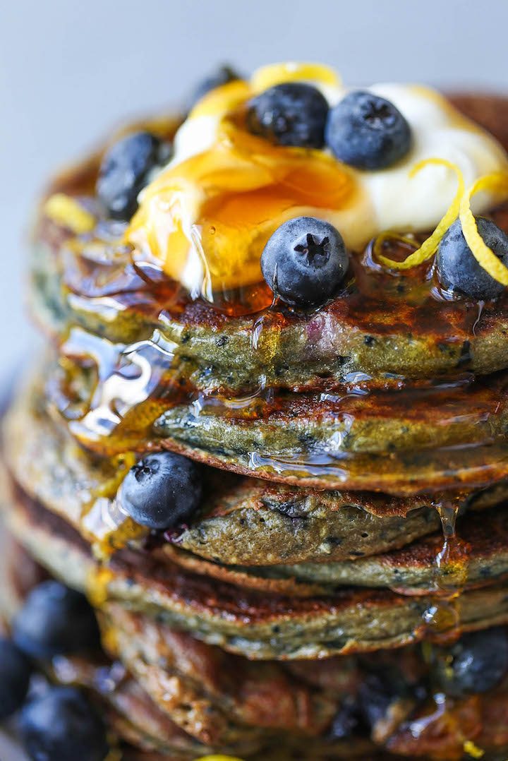 Blueberry Blender Pancakes Damn Delicious