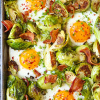 Brussels Sprouts Eggs and Bacon