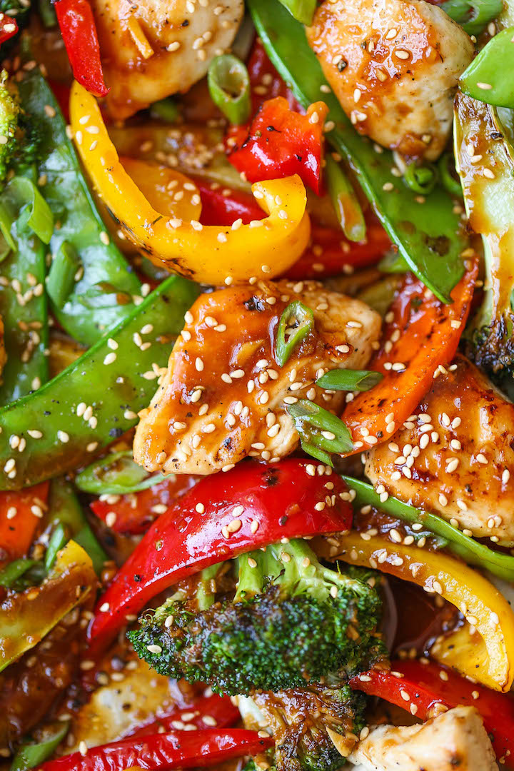 Sheet Pan Asian Stir Fry Damn Delicious