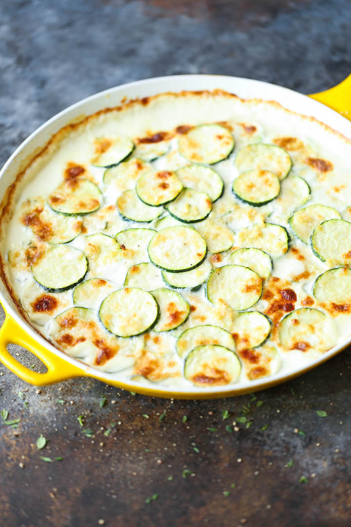 Cheesy Zucchini Gratin - Damn Delicious