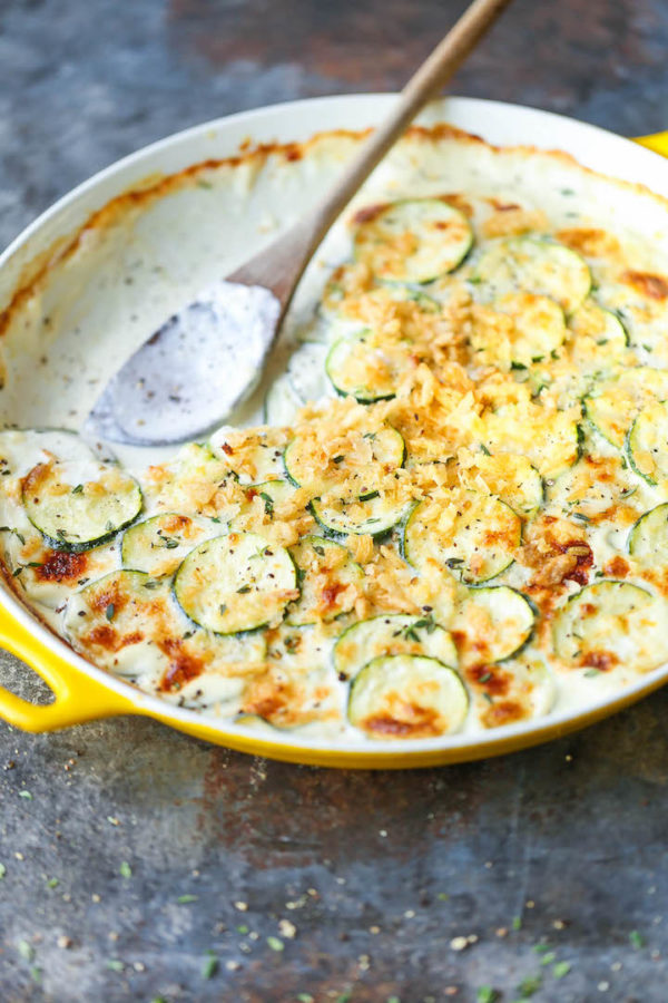 Cheesy Zucchini Gratin - Damn Delicious